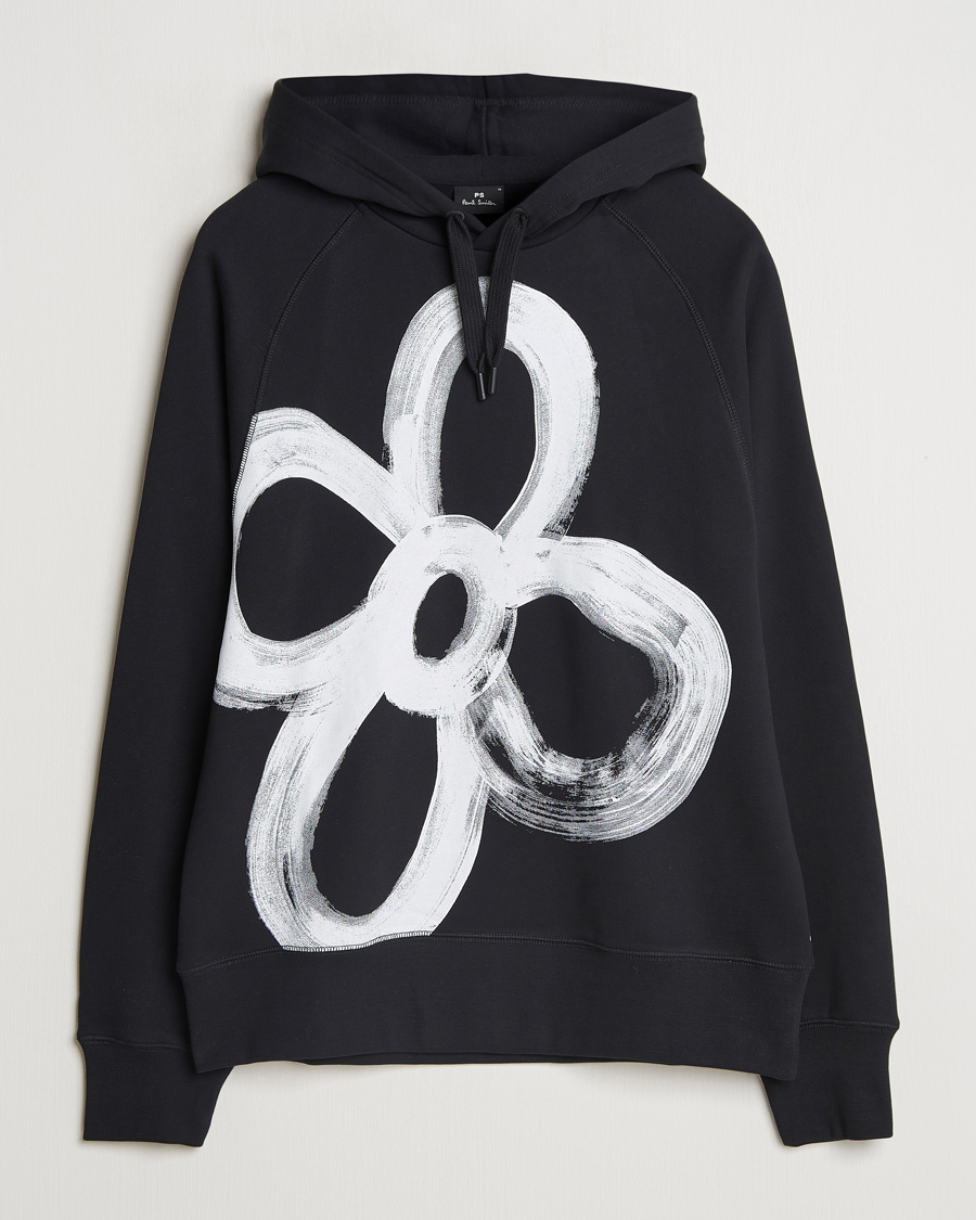 Heren | Truien | PS Paul Smith | Happy Flower Hoodie Black