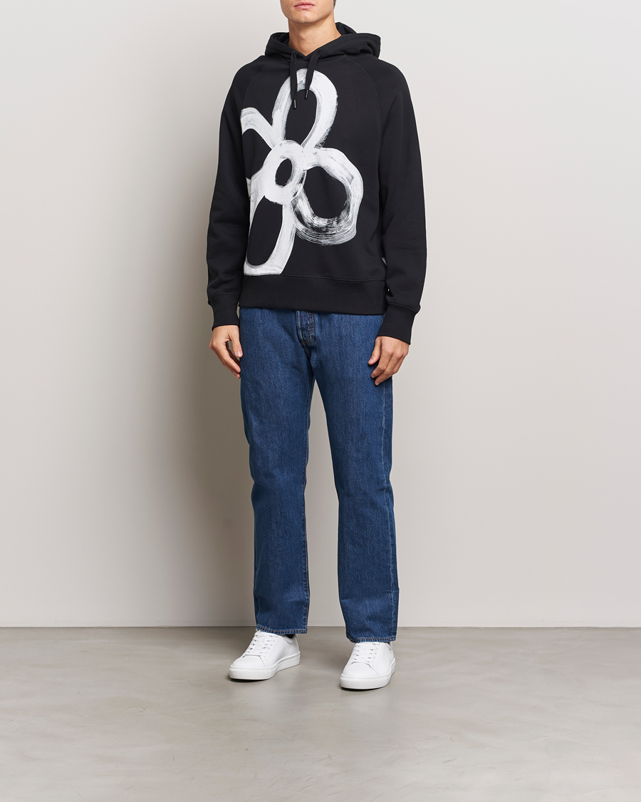 Heren | Truien | PS Paul Smith | Happy Flower Hoodie Black