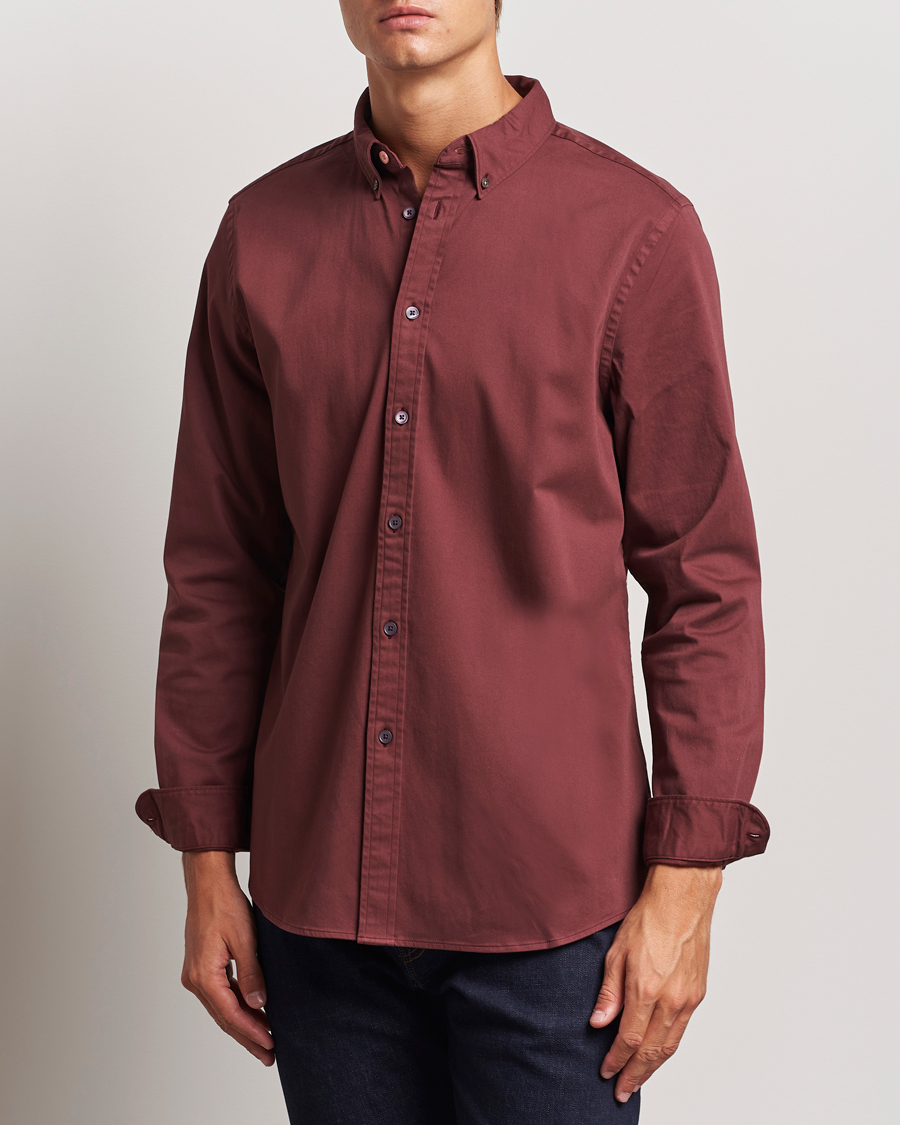 Heren | Overhemden | PS Paul Smith | Regular Fit Cotton Shirt Dark Red