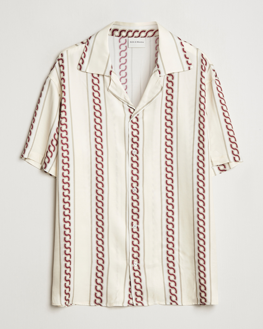 Heren | Overhemden | Drôle de Monsieur | Link Cuban Shirt Ecru