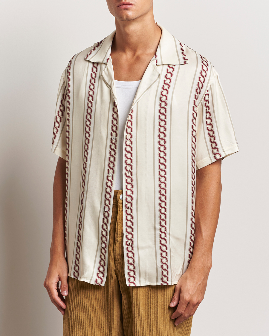 Heren | Overhemden | Drôle de Monsieur | Link Cuban Shirt Ecru