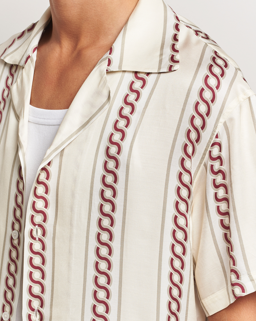 Heren | Overhemden | Drôle de Monsieur | Link Cuban Shirt Ecru