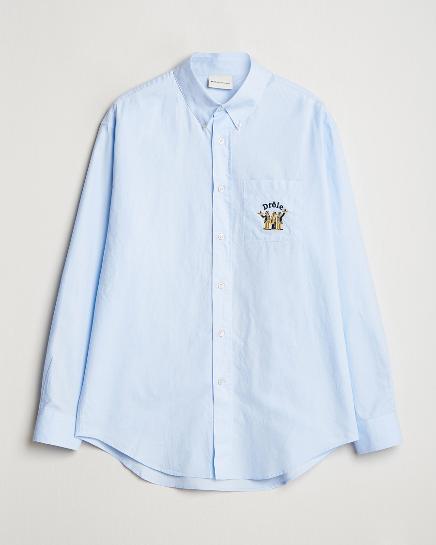 Heren | Overhemden | Drôle de Monsieur | Oxford Shirt Light Blue