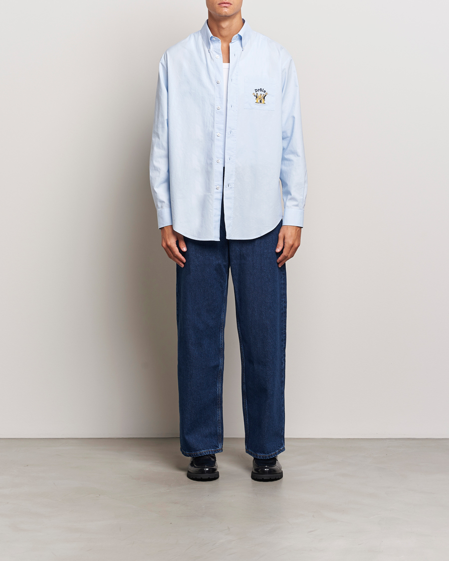 Heren | Overhemden | Drôle de Monsieur | Oxford Shirt Light Blue