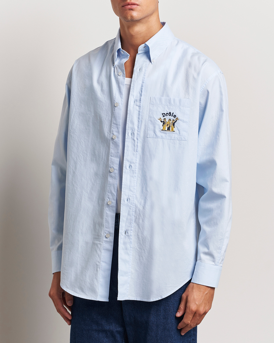 Heren | Overhemden | Drôle de Monsieur | Oxford Shirt Light Blue