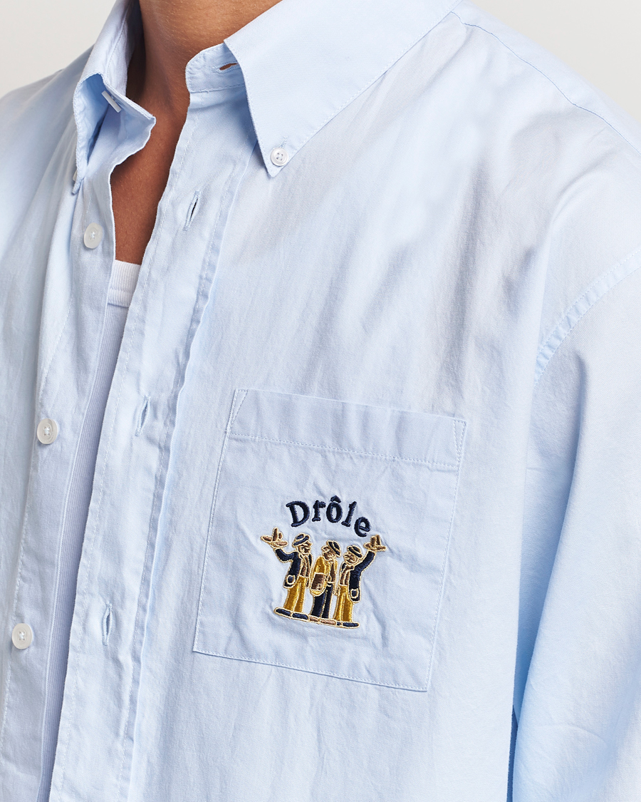 Heren | Overhemden | Drôle de Monsieur | Oxford Shirt Light Blue
