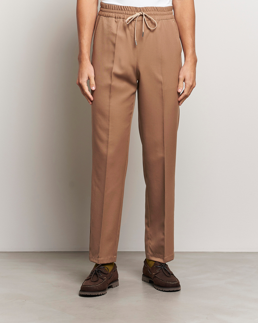 Heren | Broeken | Drôle de Monsieur | Drawstring Trousers Brown