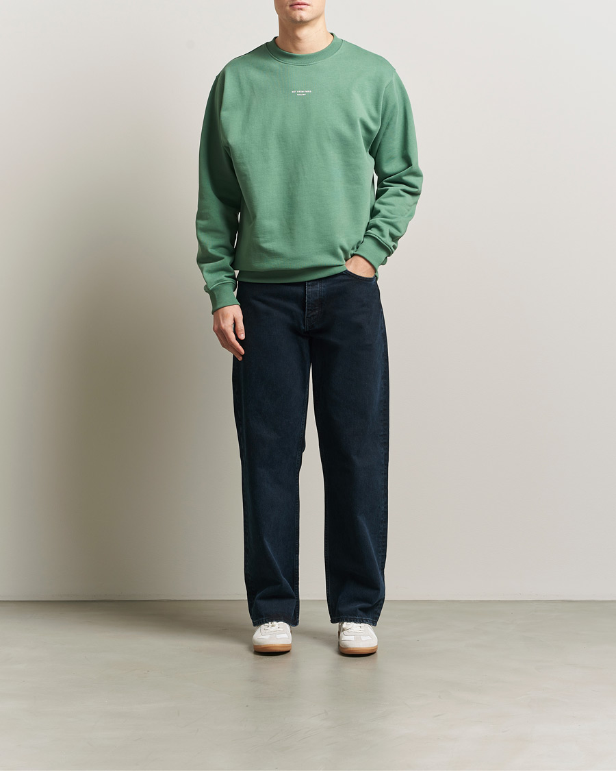 Heren | Truien | Drôle de Monsieur | Classic Slogan Sweatshirt Water Green