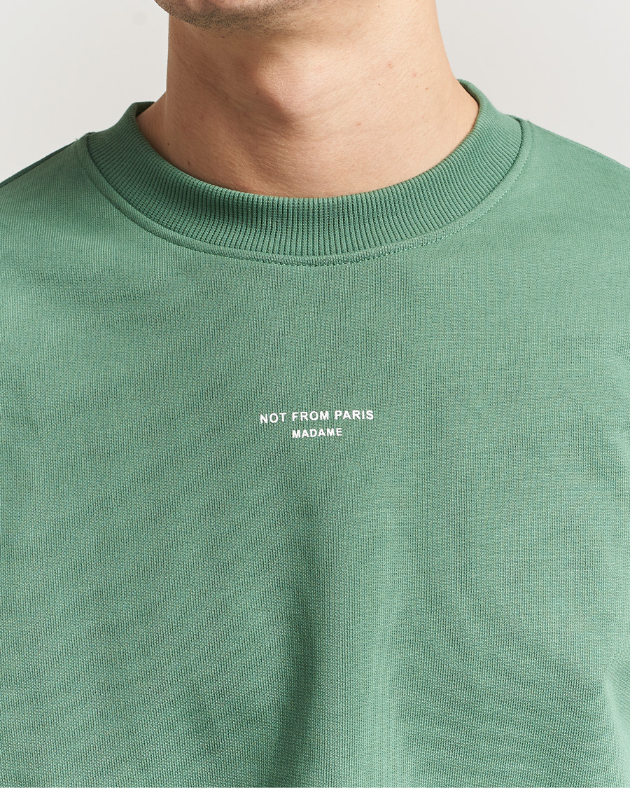 Heren | Truien | Drôle de Monsieur | Classic Slogan Sweatshirt Water Green