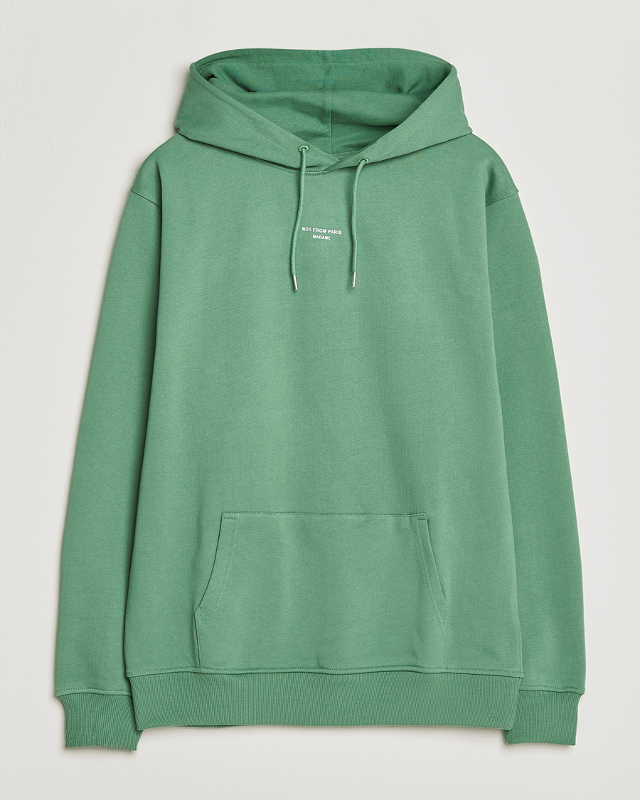 Heren | Truien | Drôle de Monsieur | Classic Slogan Hoodie Water Green