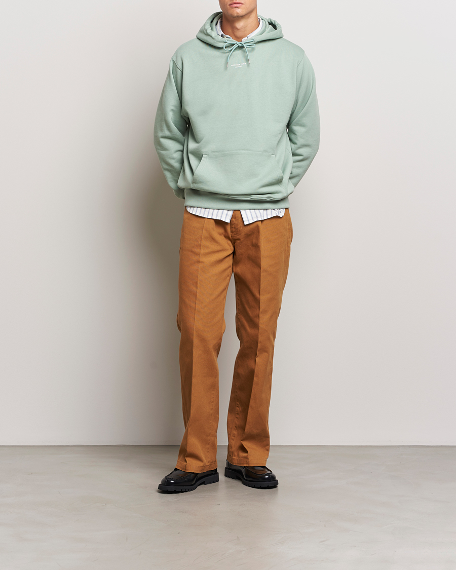Heren | Truien | Drôle de Monsieur | Classic Slogan Hoodie Water Green