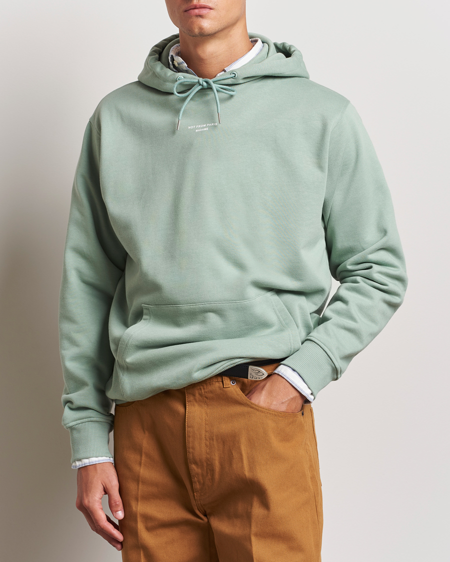 Heren | Truien | Drôle de Monsieur | Classic Slogan Hoodie Water Green