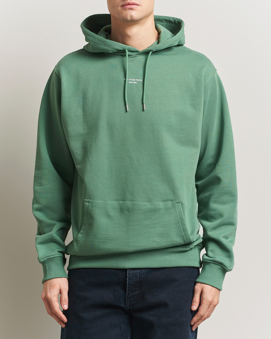 Heren | Truien | Drôle de Monsieur | Classic Slogan Hoodie Water Green