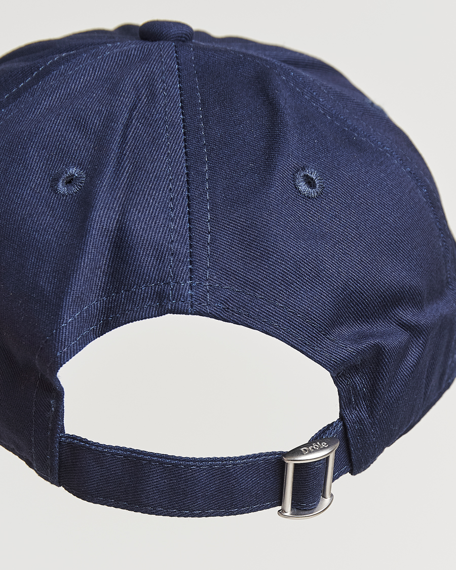 Heren | Drôle de Monsieur Flower Slogan Baseball Cap Dark Navy | Drôle de Monsieur | Flower Slogan Baseball Cap Dark Navy