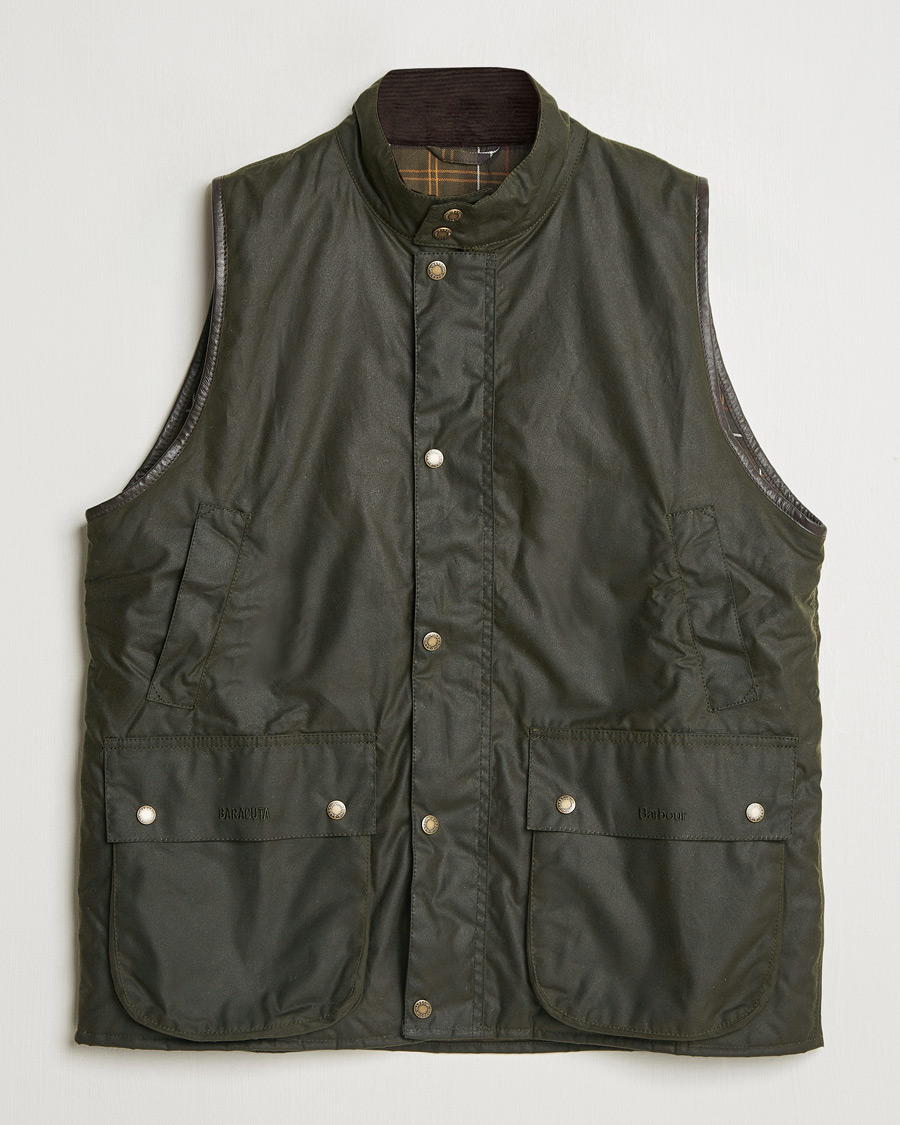 Heren | Jassen | Baracuta | x Barbour Wax Gilet Olive