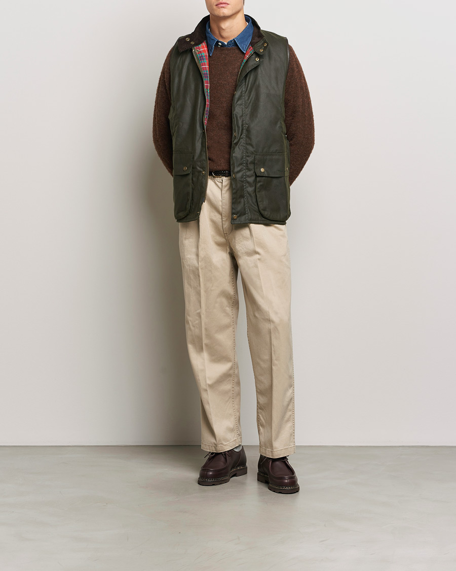 Heren | Jassen | Baracuta | x Barbour Wax Gilet Olive