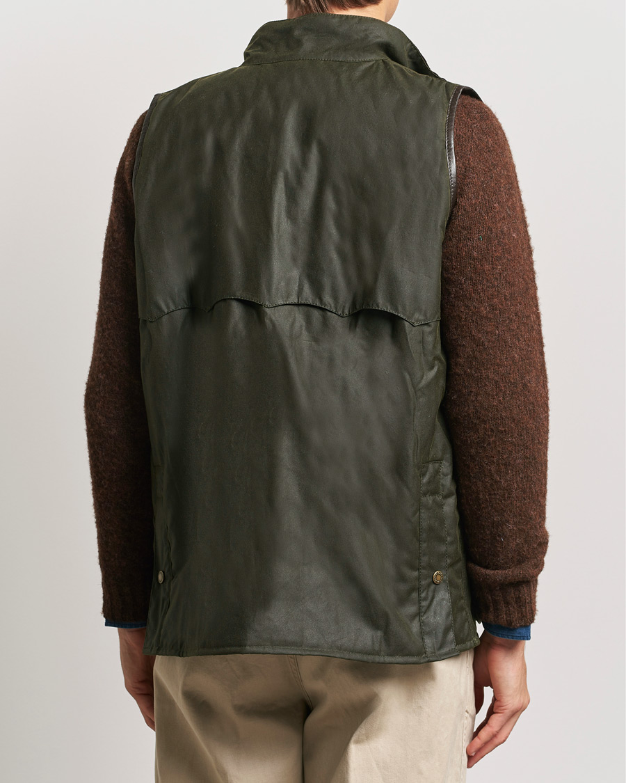 Heren | Jassen | Baracuta | x Barbour Wax Gilet Olive