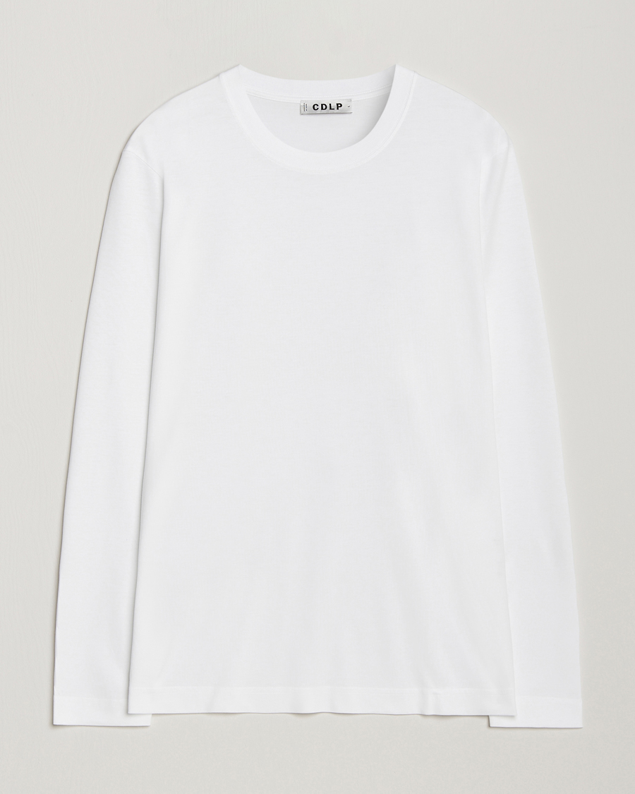 Heren | T-shirts | CDLP | Midweight Long Sleeve T-Shirt White