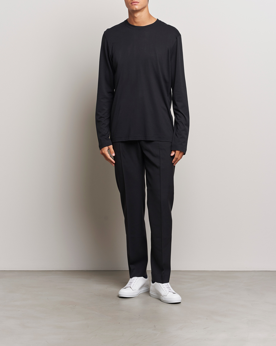 Heren | T-shirts | CDLP | Midweight Long Sleeve T-Shirt Black