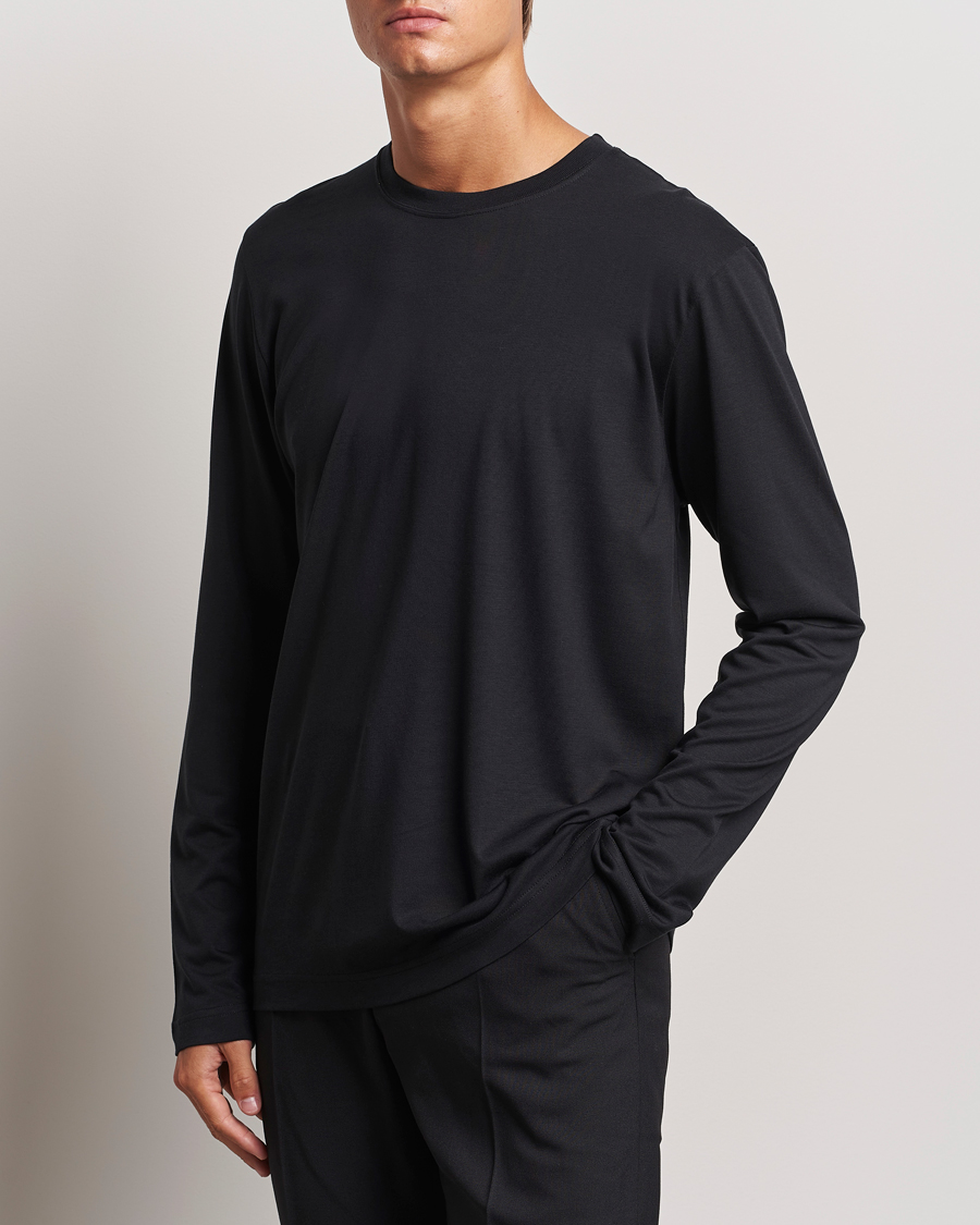 Heren | T-shirts | CDLP | Midweight Long Sleeve T-Shirt Black