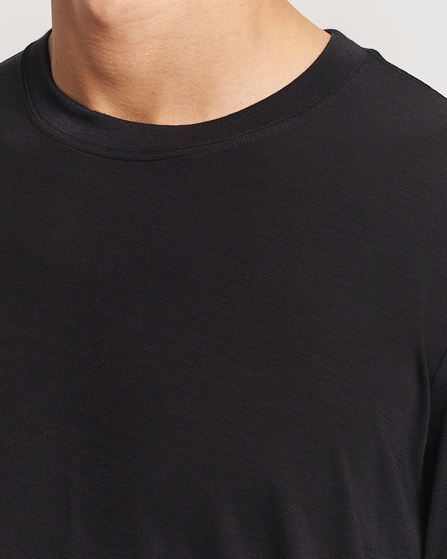 Heren | T-shirts | CDLP | Wool Long Sleeve T-Shirt Black