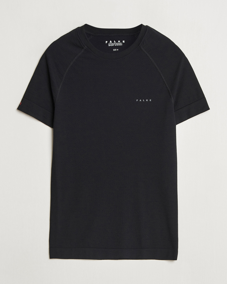 Heren | T-shirts | Falke Sport | Wool Tech Light T-Shirt Black