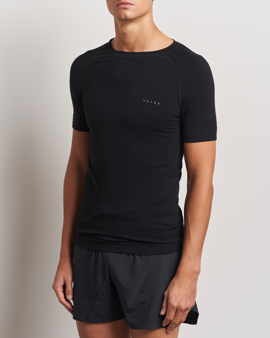 Heren | T-shirts | Falke Sport | Wool Tech Light T-Shirt Black