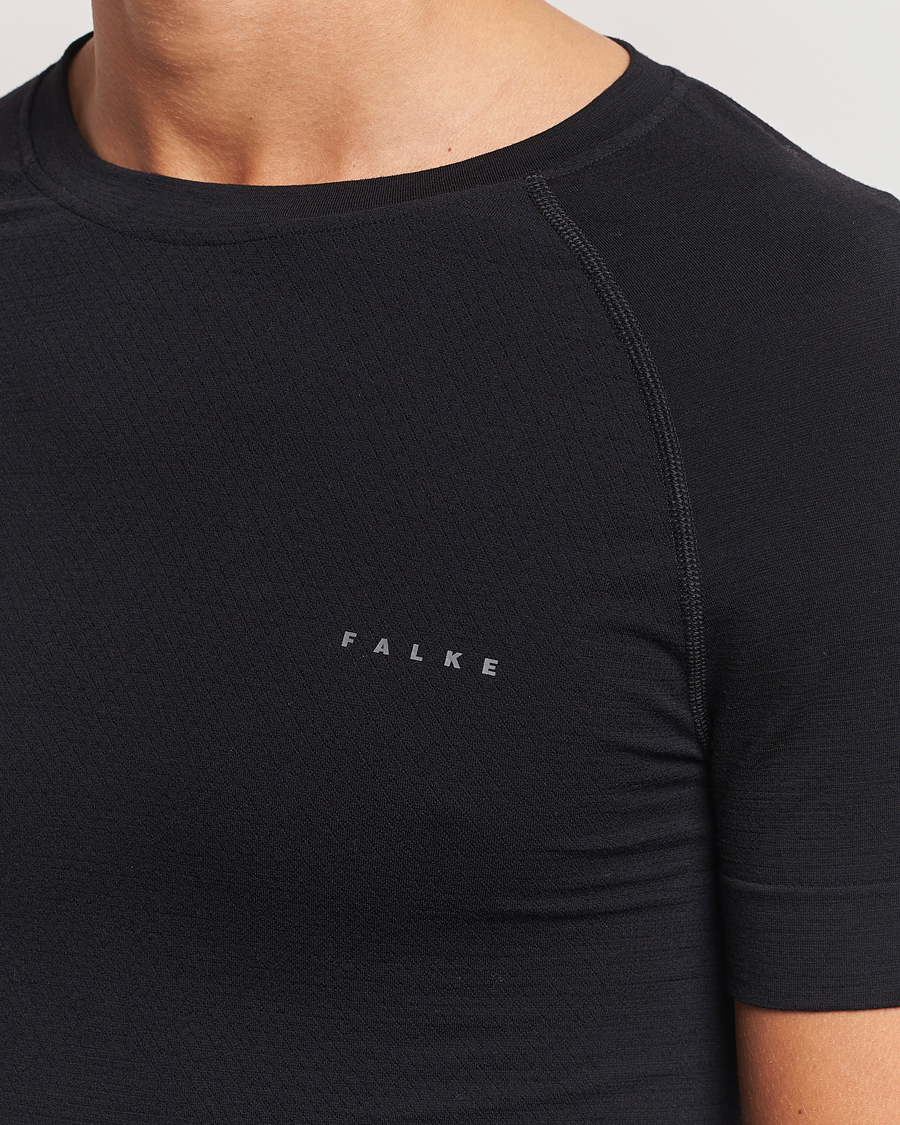 Heren | T-shirts | Falke Sport | Wool Tech Light T-Shirt Black