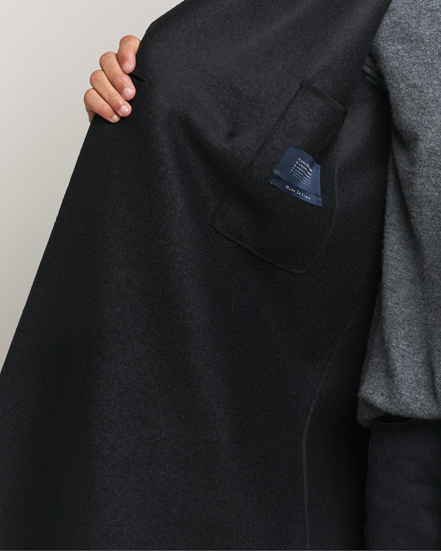 Heren | Jassen | Harris Wharf London | Pressed Wool Long Peacoat Black