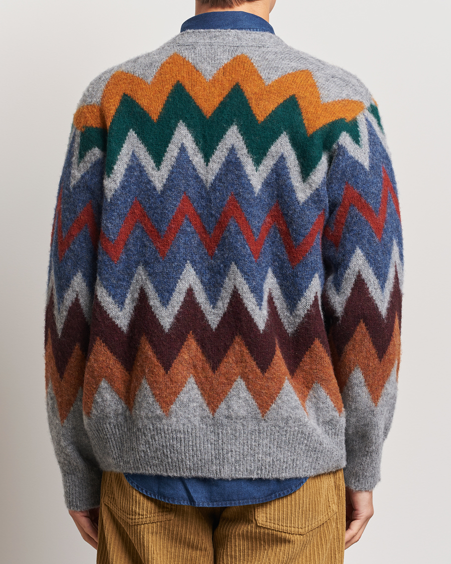 Heren | Truien | Howlin' | Brushed Wool Cardigan Med Grey