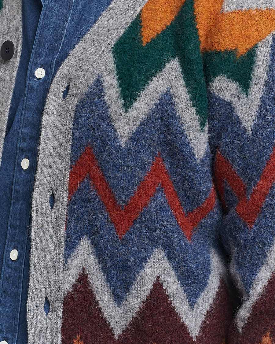 Heren | Truien | Howlin' | Brushed Wool Cardigan Med Grey