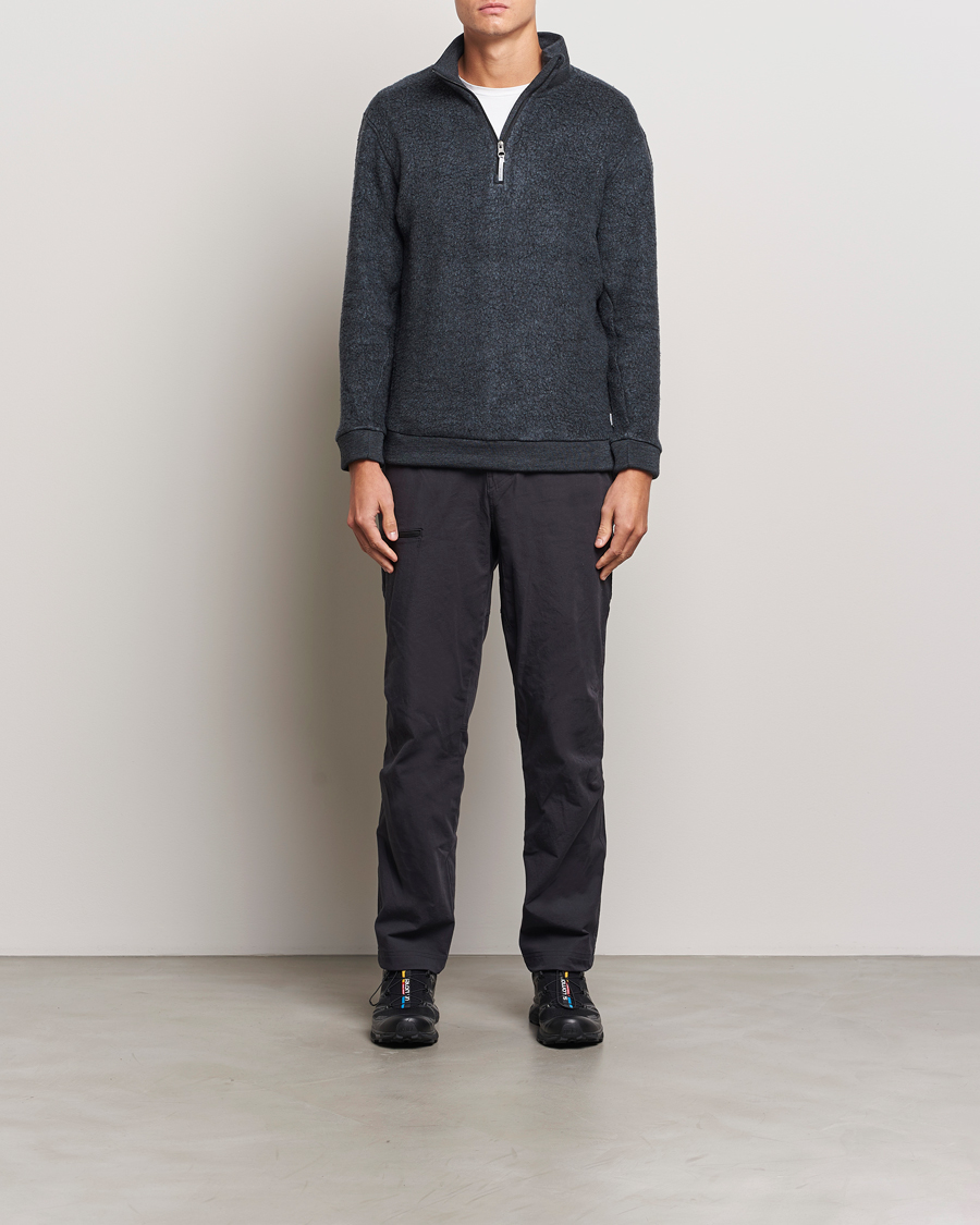 Heren | Truien | Houdini | Alto Merino Half Zip True Black