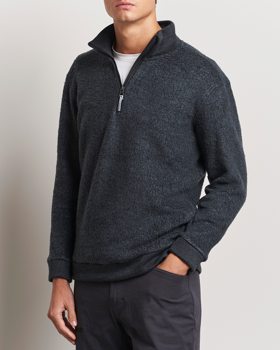 Heren | Truien | Houdini | Alto Merino Half Zip True Black