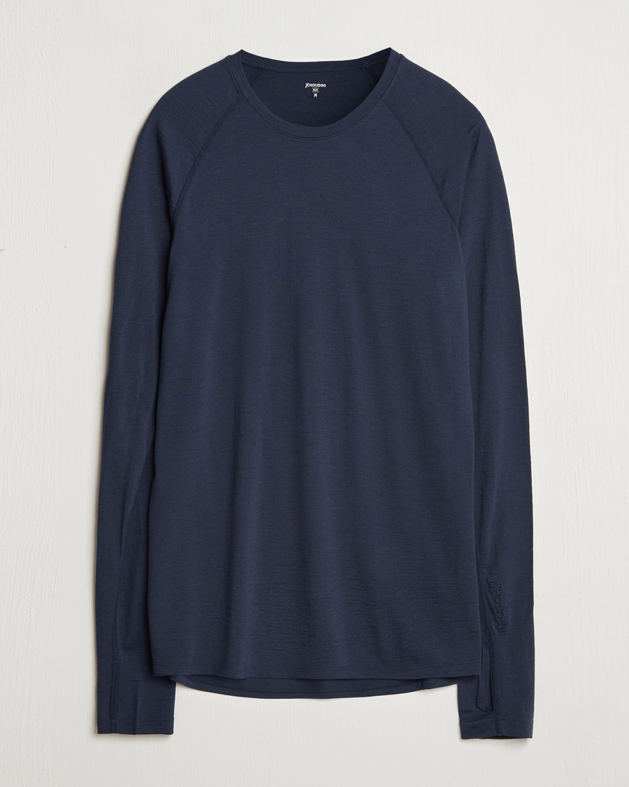 Heren | Truien | Houdini | Desoli Merino Light Crew Blue Illusion