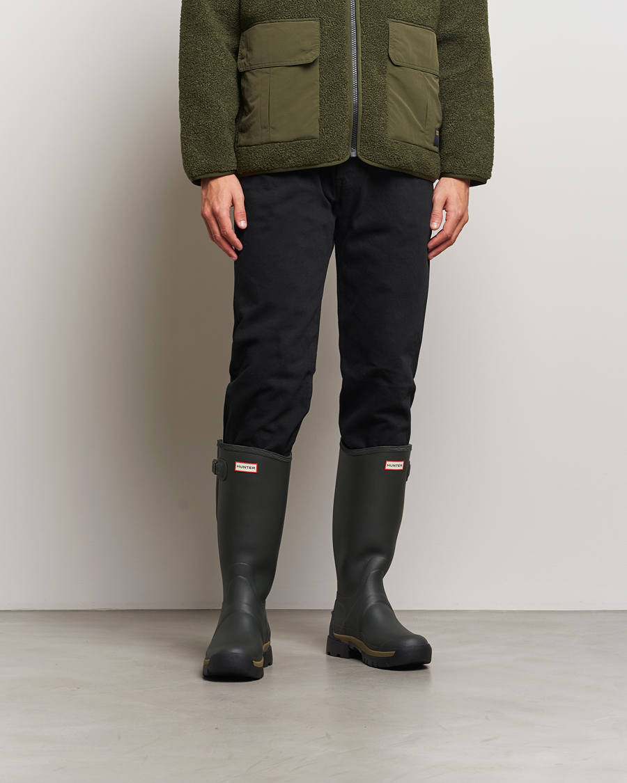 Heren | Overschoenen & Rubberlaarzen | Hunter | Boots Balmoral Side Adjustable Neo Boot Dark Olive