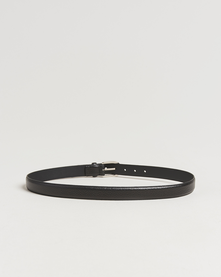 Heren | Riemen | Loake 1880 | Harry Grained Leather Belt Black