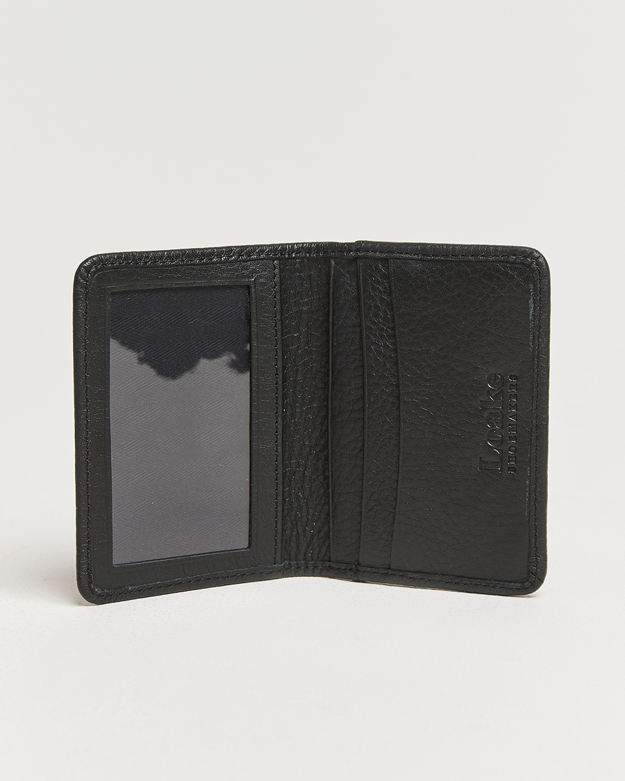 Heren | Portemonnees | Loake 1880 | Fenchurch Grained Leather Card Holder Black