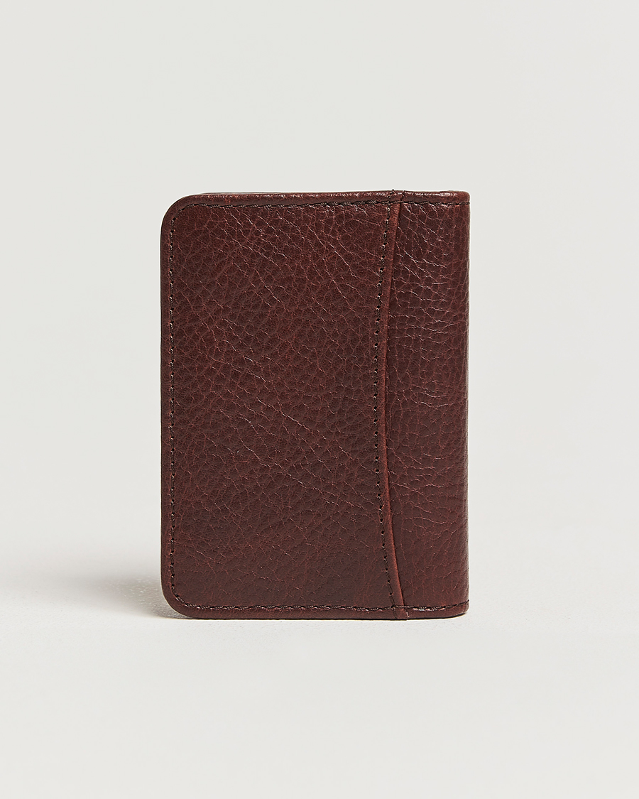 Heren | Portemonnees | Loake Shoemakers | Fenchurch Grained Leather Card Holder Dark Brown