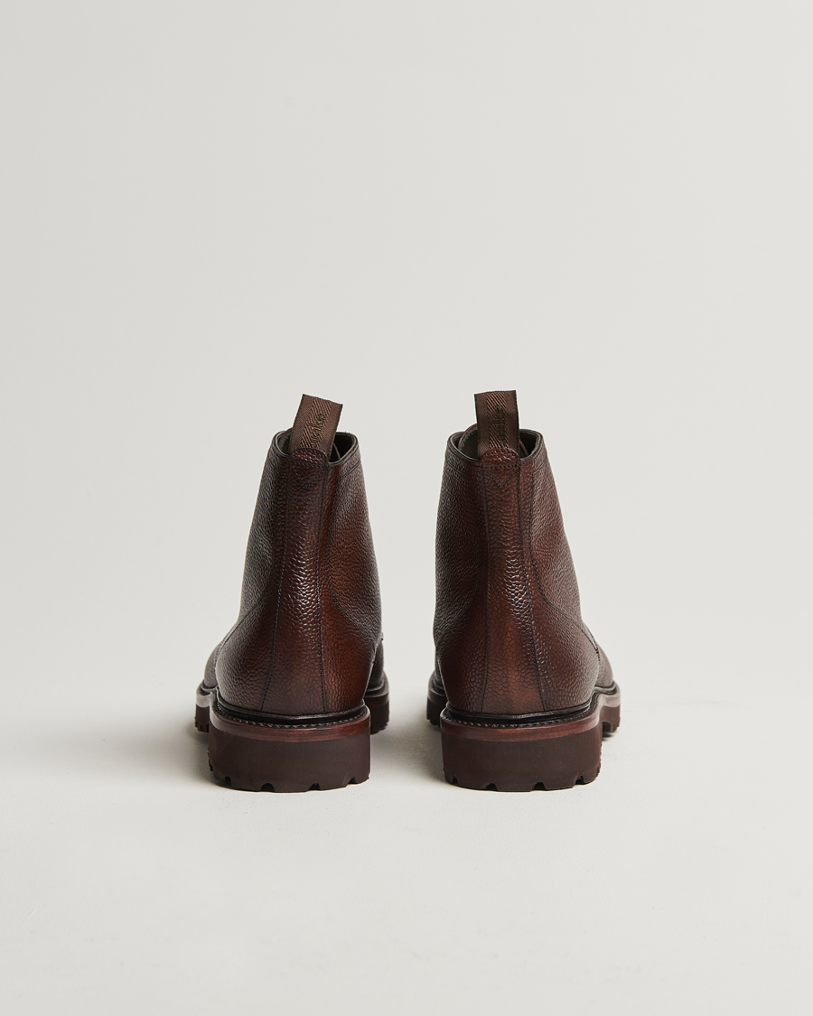 Heren | Laarzen | Loake Shoemakers | Aquarius Grained Lightweight Boot Dark Brown