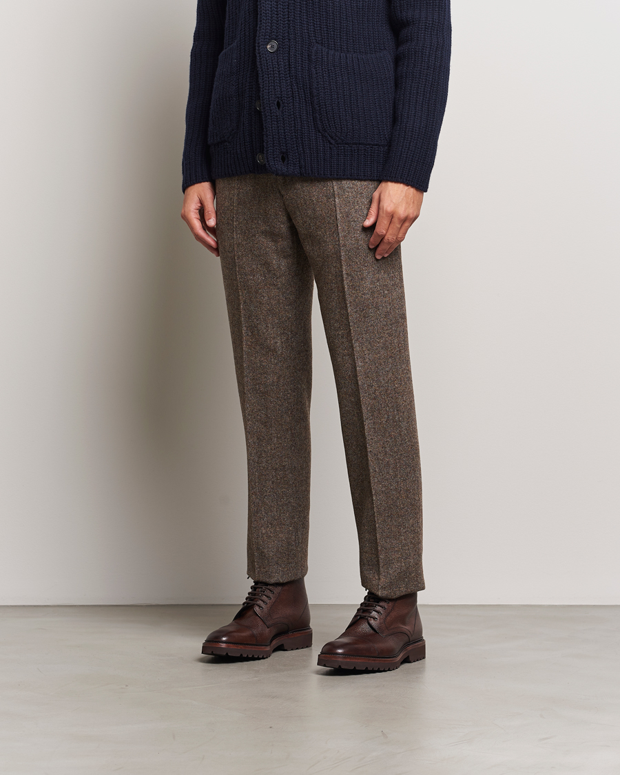 Heren | Laarzen | Loake Shoemakers | Aquarius Grained Lightweight Boot Dark Brown