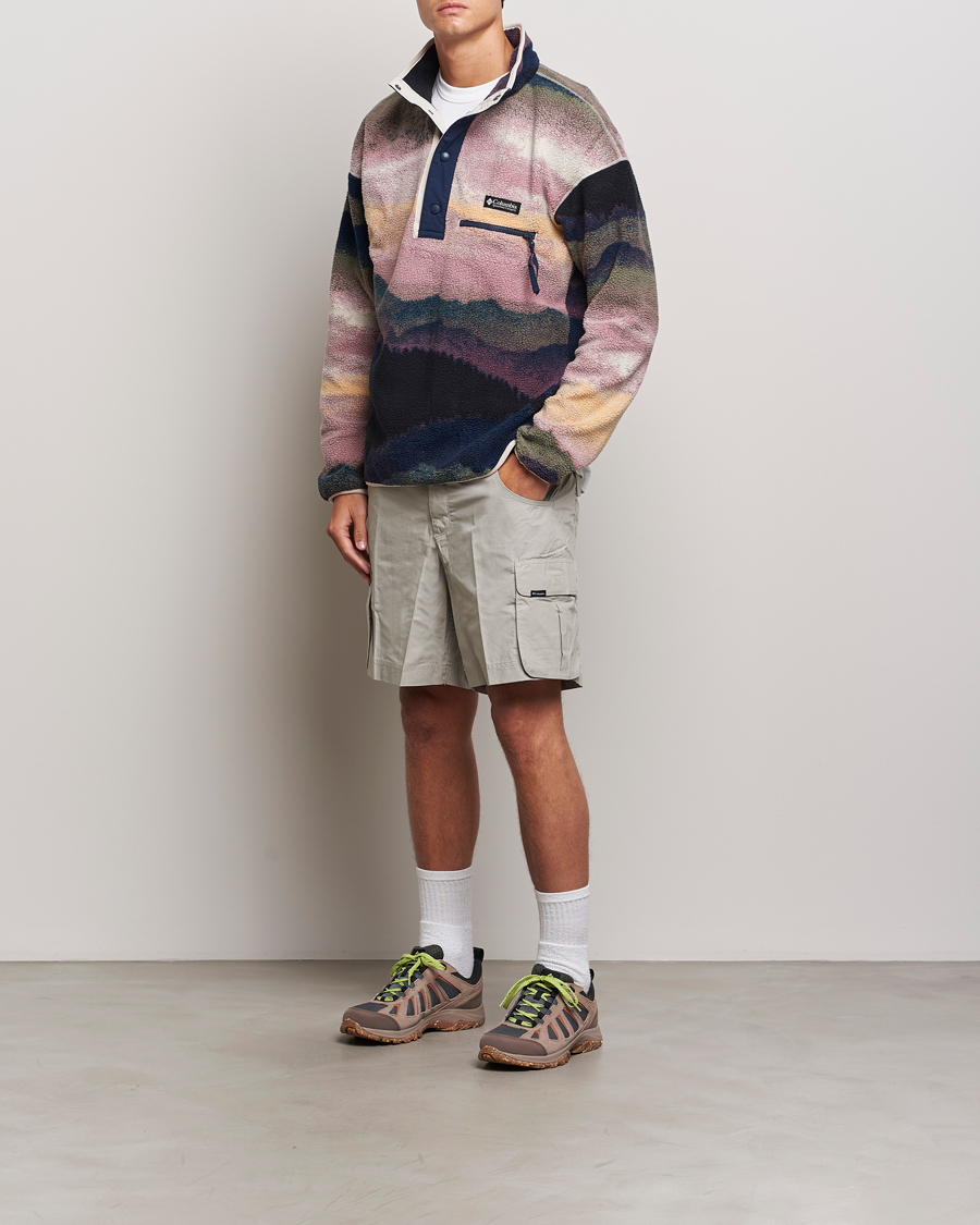 Columbia Helvetia Printed Half Snap Fleece Navy | Man - CareOfCarl.nl