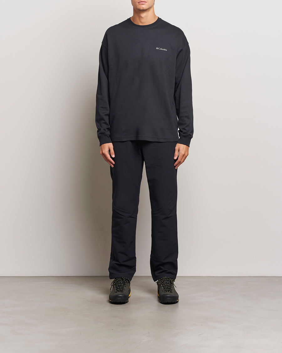 Heren | T-shirts | Columbia | Duxbery Relaxed Long Sleeve T-Shirt Black