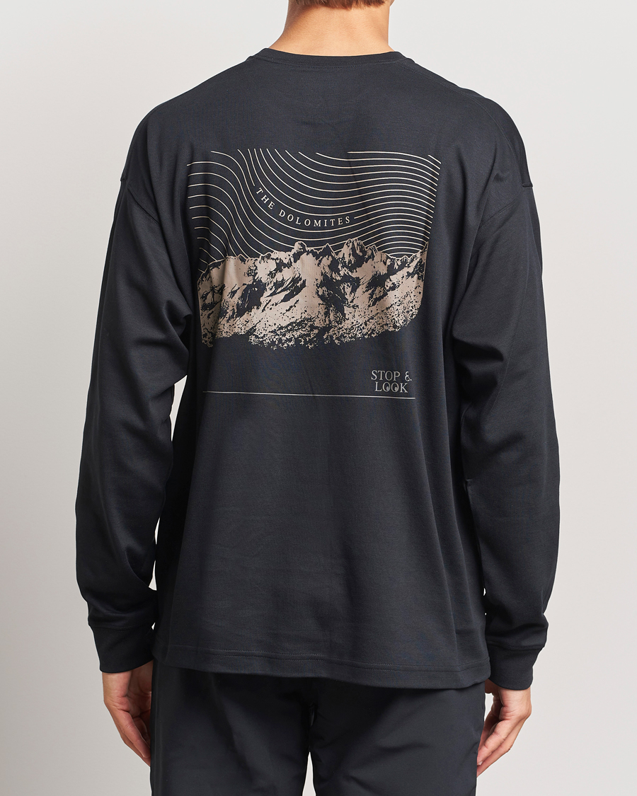 Heren | T-shirts | Columbia | Duxbery Relaxed Long Sleeve T-Shirt Black