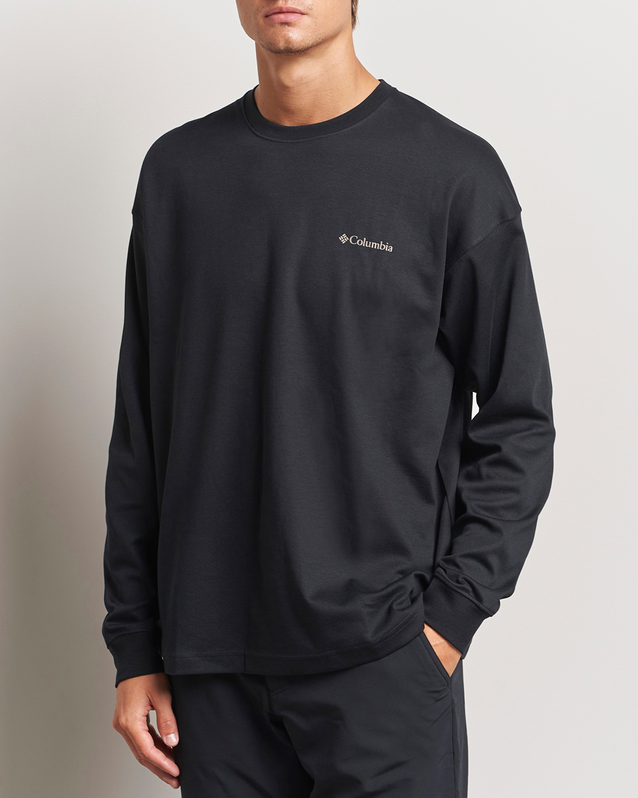Heren | T-shirts | Columbia | Duxbery Relaxed Long Sleeve T-Shirt Black