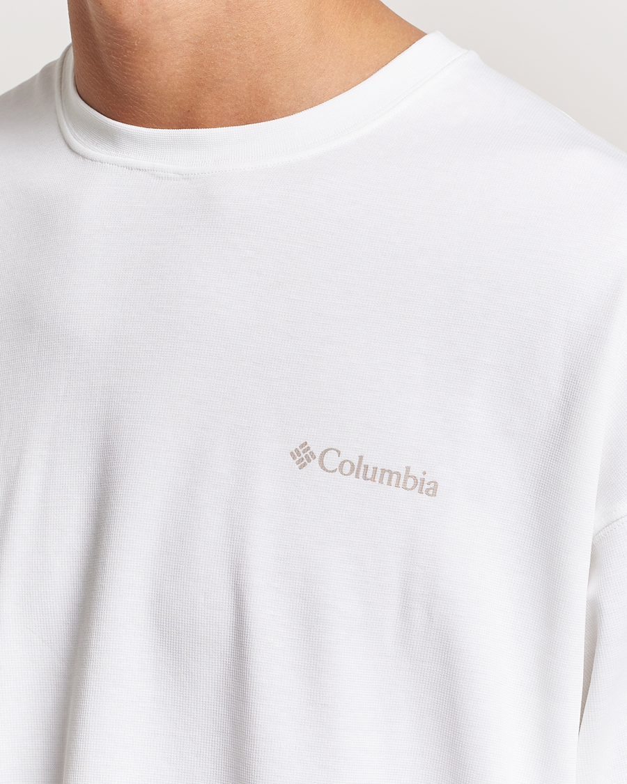 Heren | T-shirts | Columbia | Duxbery Relaxed Long Sleeve T-Shirt White