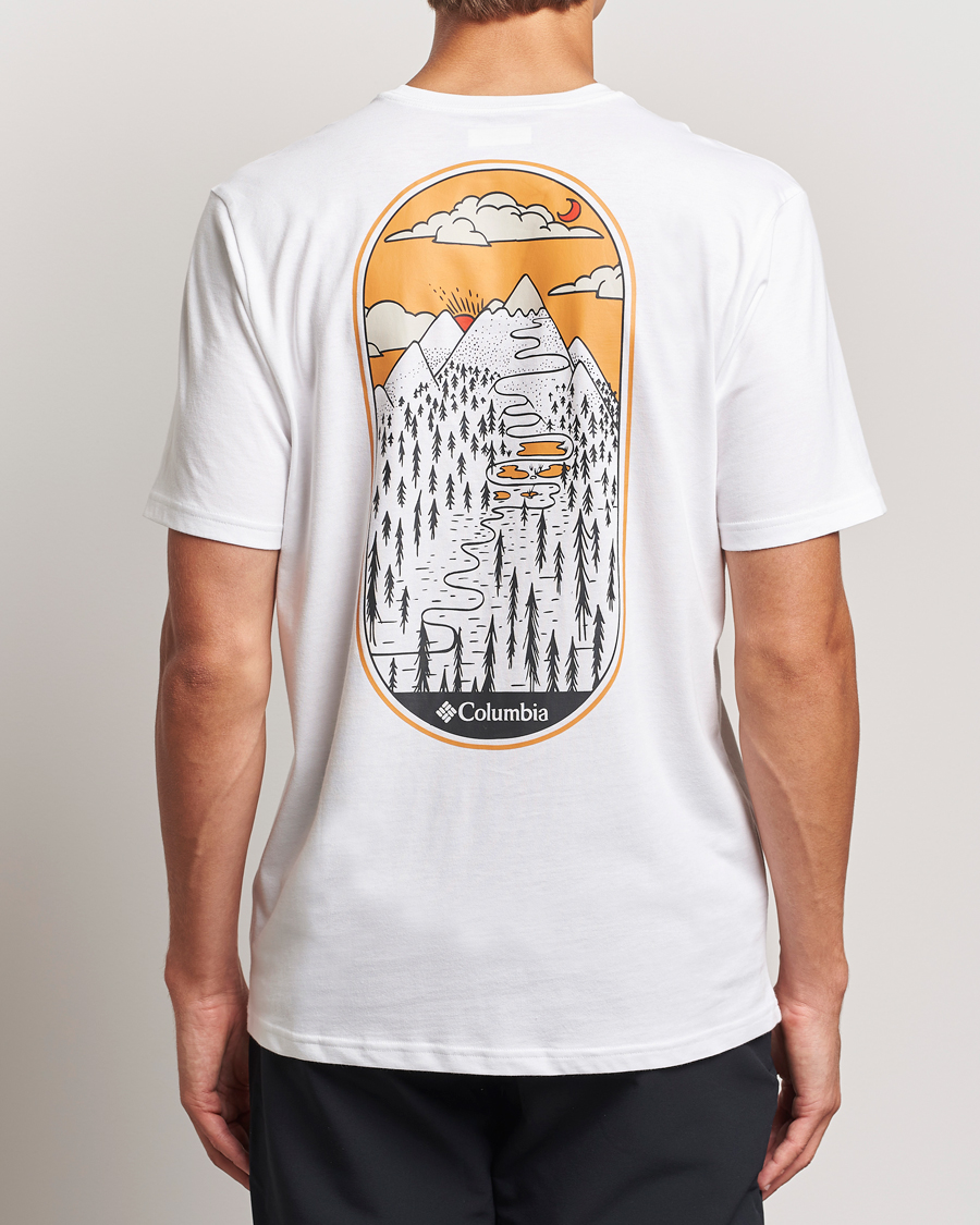 Heren | T-shirts | Columbia | Rockaway River Back T-Shirt White