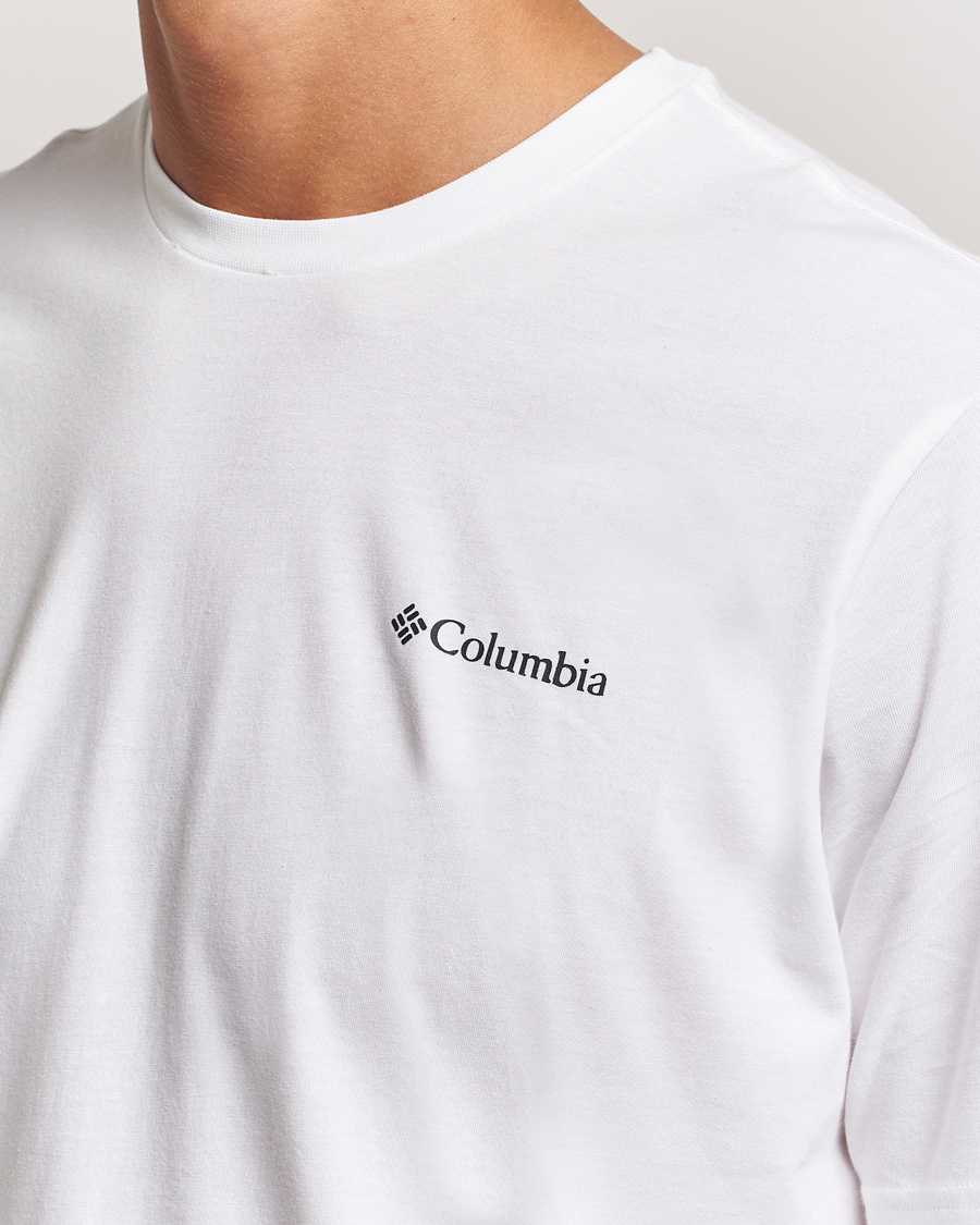 Heren | T-shirts | Columbia | Rockaway River Back T-Shirt White
