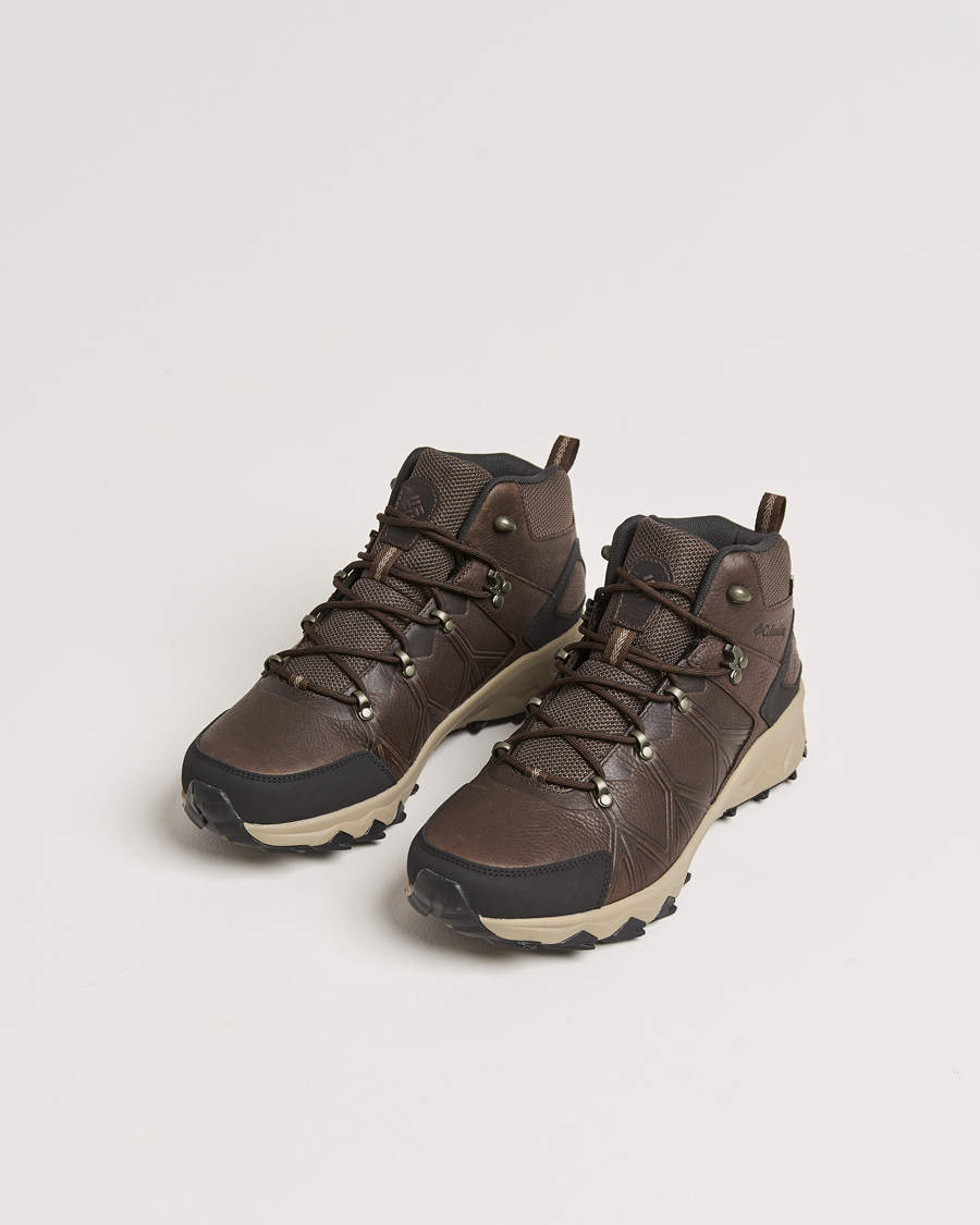 Heren | Columbia Peakfreak Mid Outdry Leather Sneaker Cordovan | Columbia | Peakfreak Mid Outdry Leather Sneaker Cordovan