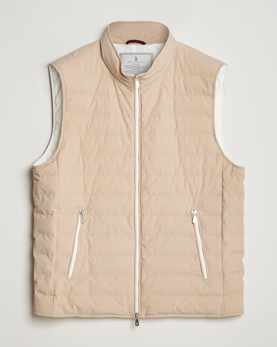 Heren | Jassen | Brunello Cucinelli | Nylon Gilet Sand