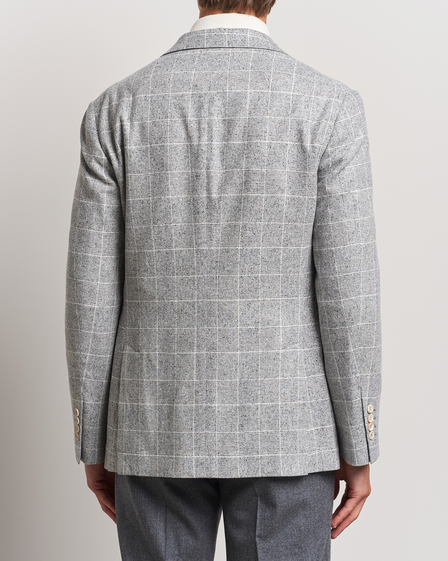 Heren | Blazers | Brunello Cucinelli | Single Breasted Check Blazer Pearl Grey